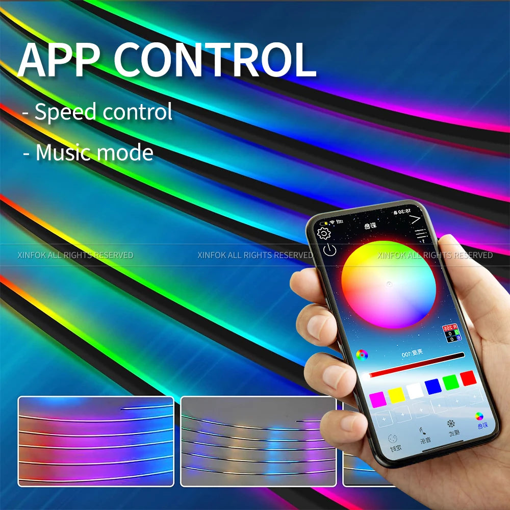 Car Interior Ambient Light Kit app control