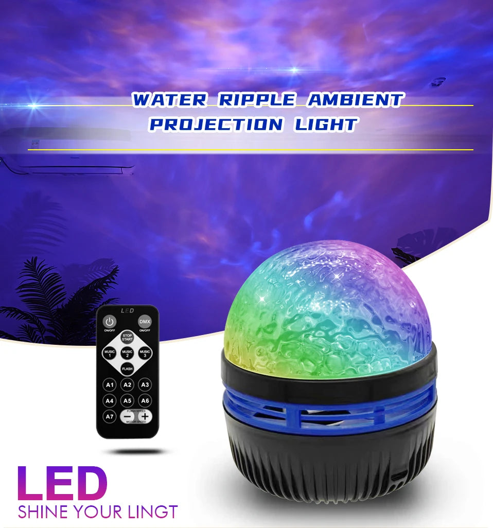 Galaxy Star Projector in use in a living room