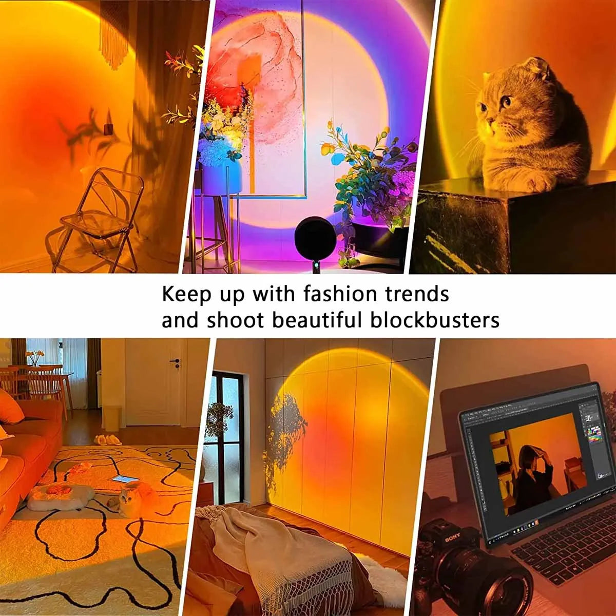 Sunset Projection Lamp colour options