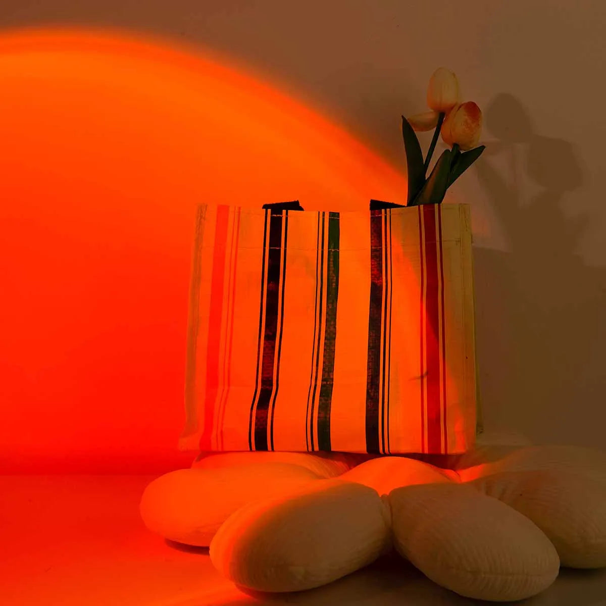 Sunset Projection Lamp used as a photography backdrop