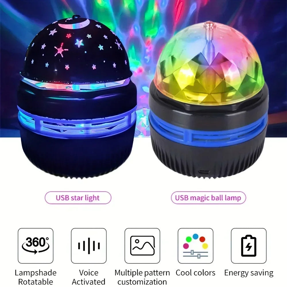 Galaxy Star Projector shown at an angle