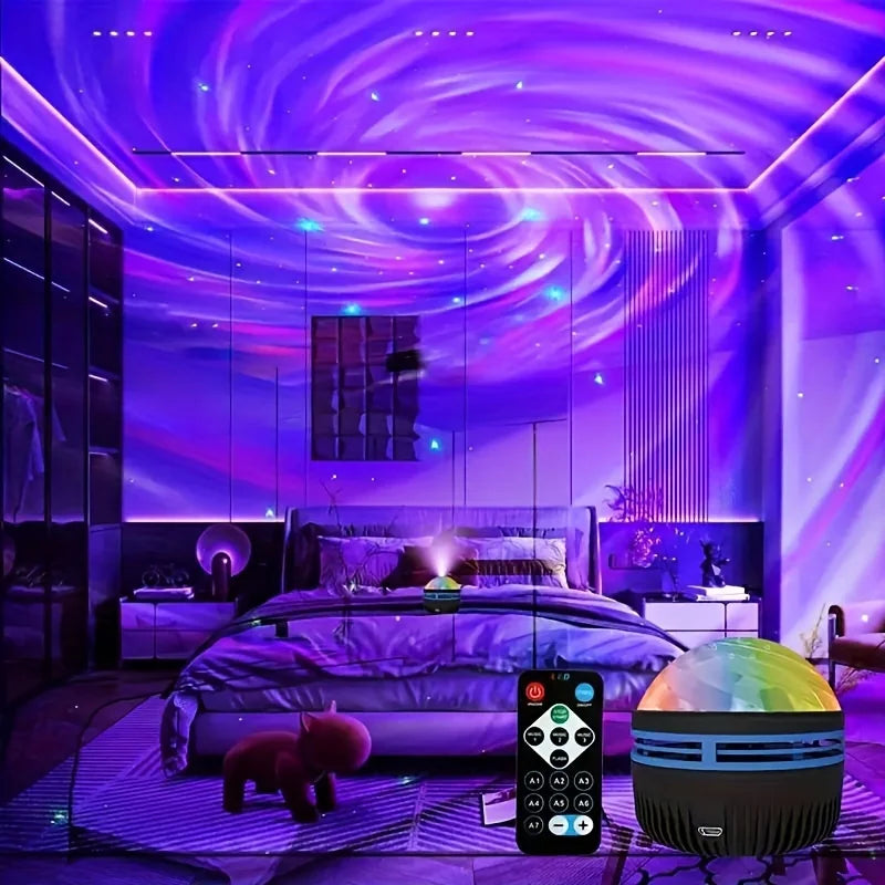 Galaxy Star Projector packaging contents