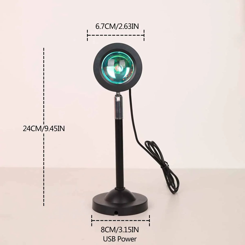 Sunset Projection Lamp size and dimensions