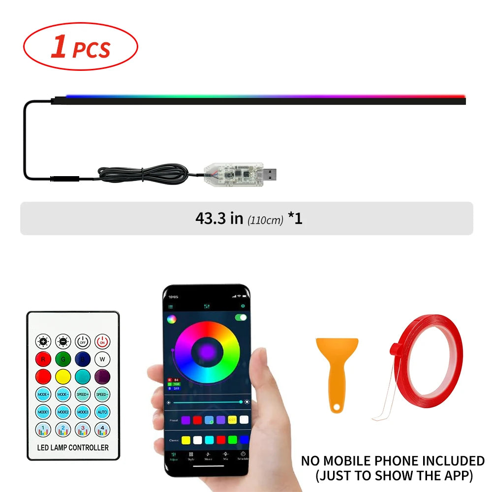 Car Interior Ambient Light Kit music sync mode