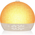 Sunrise Alarm Wake-Up Light glowing on a bedside table