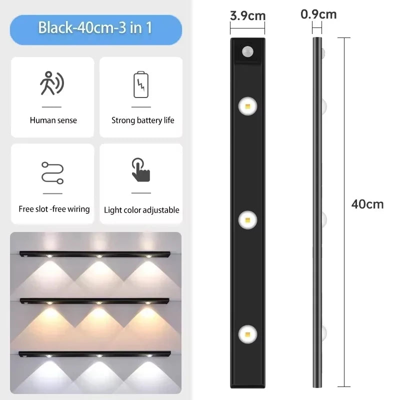 Motion Sensor Cabinet Light size and dimensions