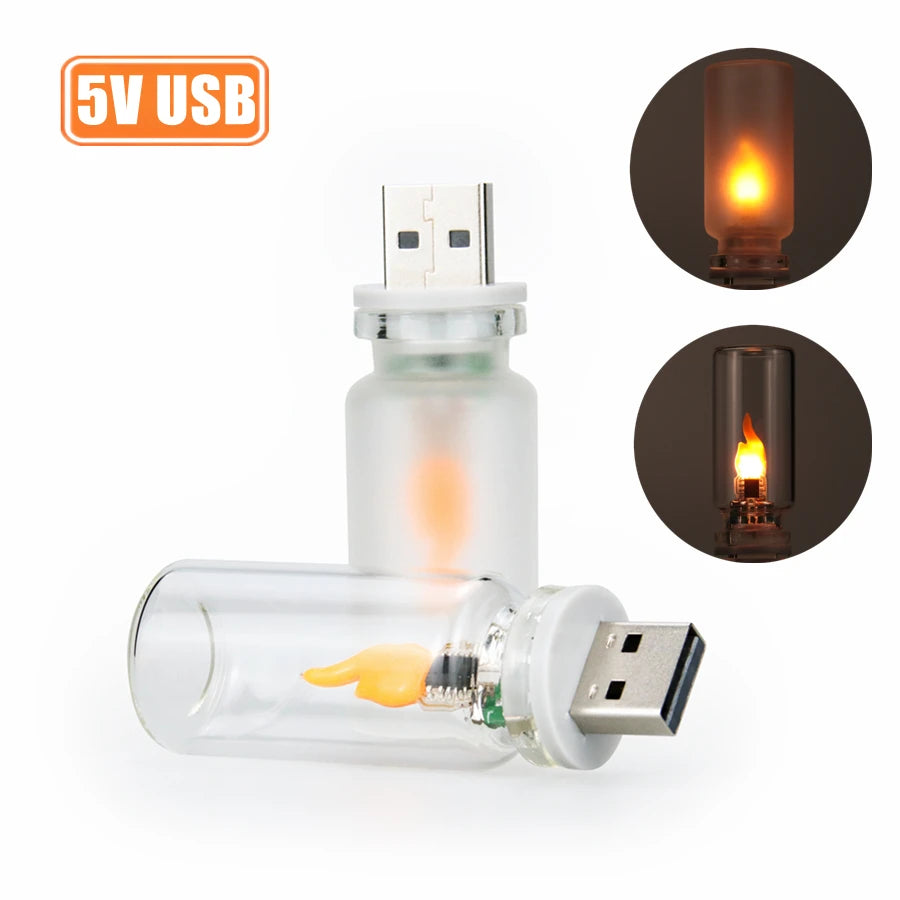 Flame Flicker Candle Light shown from the front